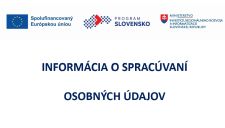 Informácia o spracúvaní osobných údajov